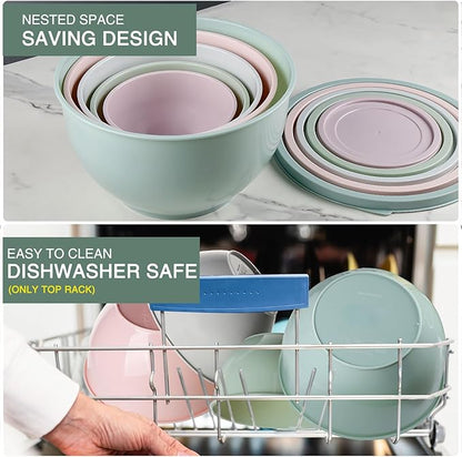 Greentainer Plastic Mixing Bowls