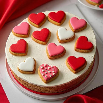 AIERSA Mini Heart Cookie Cutter, 20 Cavity 1.3 Inch Small Tiny Heart Shaped