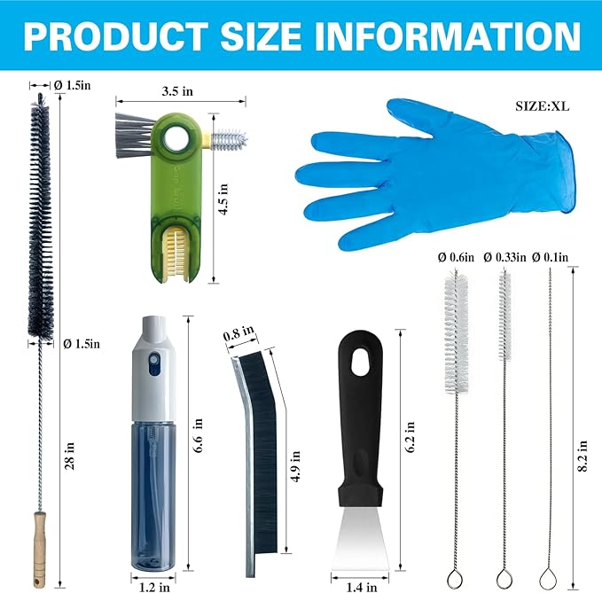 12Pcs Home Crevice Cleaning Brush Set