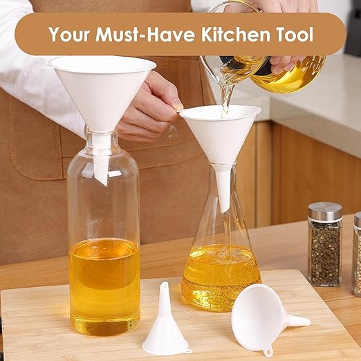4 PCS Plastic Kitchen Funnel Set