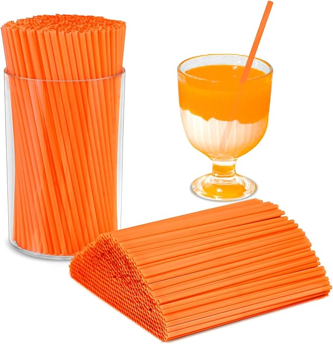 500 Pcs Neon Orange Coffee Stir Sticks Set Acrylic Stir Stick Holder Heather