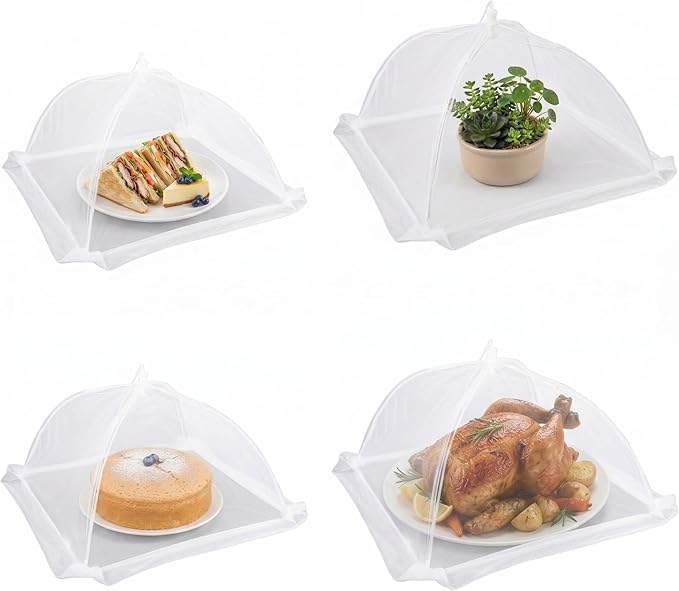 4-Pack Food Cover Mesh Food Tent