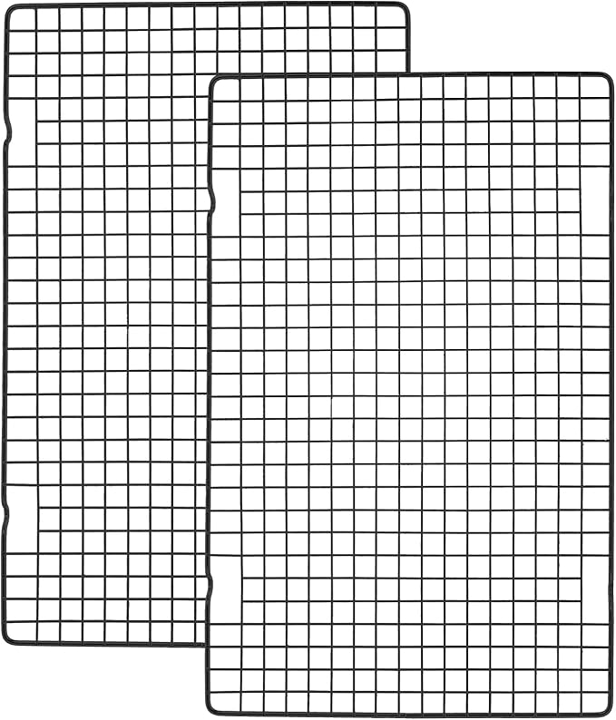 Tebery 2 Pack Black Heavy Duty Wire Cooking Rack Baking Racks