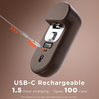 Canslab Turbo - Auto Shut Off Rechargeable Electric Can Openers - LED Battery