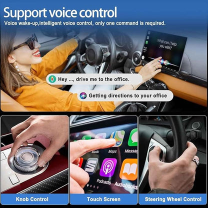 Wireless Carplay Adapter for Odyssey LX EX EXL Touring Elite, 2-in-1 Car Play Adapter Dongle Plug and Play Android Auto Fast Connection Convert Wired to Wireless,A/Black