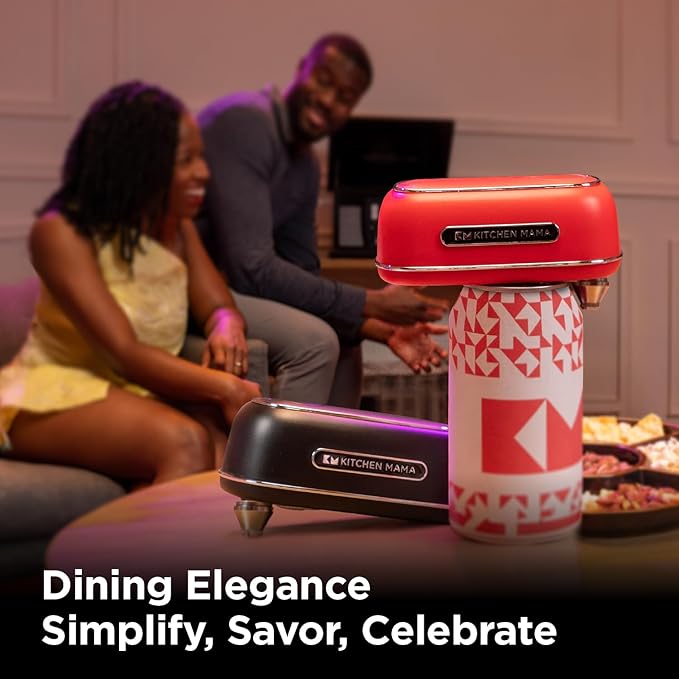 Kitchen Mama Orbit One Rechargeable Electric Can Opener: Hands-free, USB-C