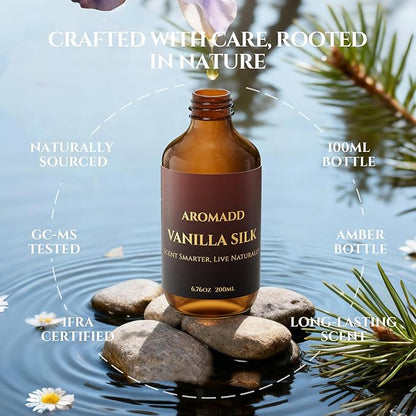 Vanilla Silk Diffuser Oil Inspired by Luxury Hotel Scent 6.76 Fl Oz, Aroma