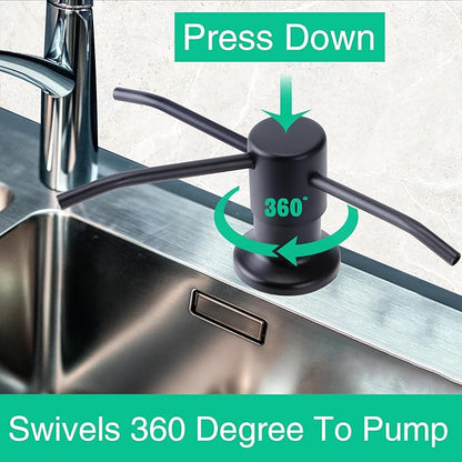Soap Dispenser for Kitchen Sink, Built in Sink Soap Dispenser, Countertop Soap