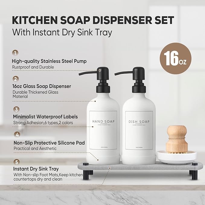 Kitchen Soap Dispenser Set