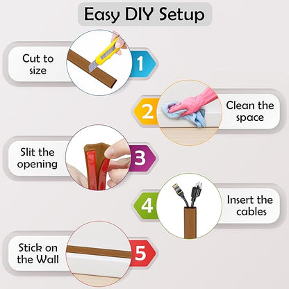 Rubber Bond TV Cord Hider Cable Protector