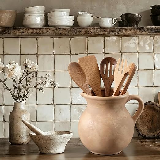 Potchen Rustic Kitchen Utensil Holder