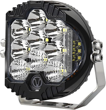 Gzminjie 7 inch 90W LED Driving Light Compatible with Wrangler Offroad Vehicle ATV UTV Golf cart Lighting Trucks Pickup F150 Work Light, Pack of 1