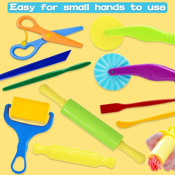 LCY WEDSHI Dough Tool Set, Dough Accessories Includes Animal Molds, Cutters