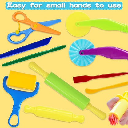 LCY WEDSHI Dough Tool Set, Dough Accessories Includes Animal Molds, Cutters