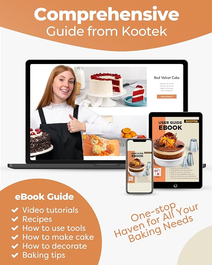 Kootek 700pcs Cake Decorating Kit, Baking Supplies