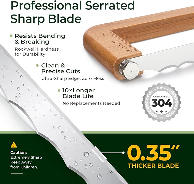 keechee Sourdough Bread Knife – Extra Large Bread Slicer