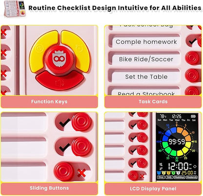 ADHD Tool for Kids, 5-in-1 Visual Timer