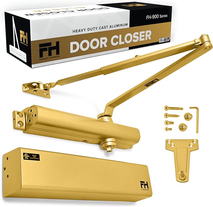 Commercial Door Closer Automatic Heavy Duty High Traffic Adjustable ANSI/BHMA