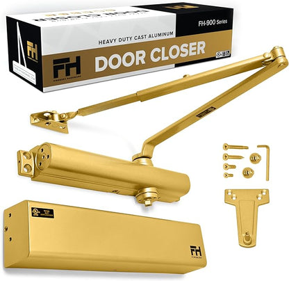 Commercial Door Closer Automatic Heavy Duty High Traffic Adjustable ANSI/BHMA