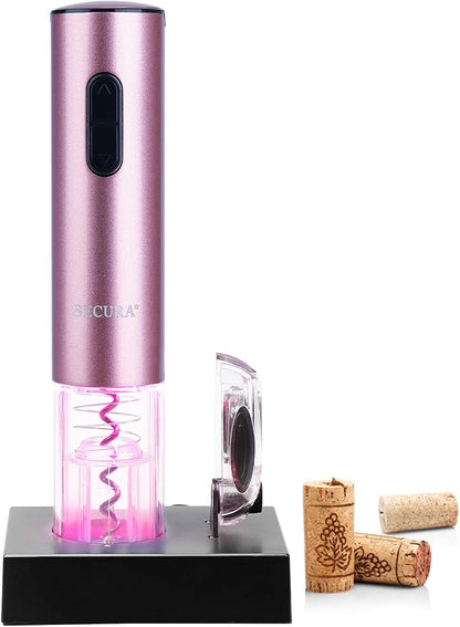Secura Electric Wine Opener, Automatic Electric Wine Bottle Corkscrew Opener