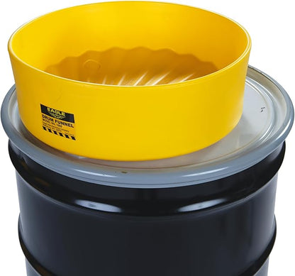Eagle 1660 Drum Funnel – 18" Diameter, Fits 30 & 55 Gallon Drums, Spout Fits 2"