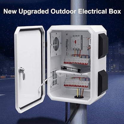 Outdoor Electrical Box, Cold-Rolled Steel Plate, Aluminum Alloy Back Beam