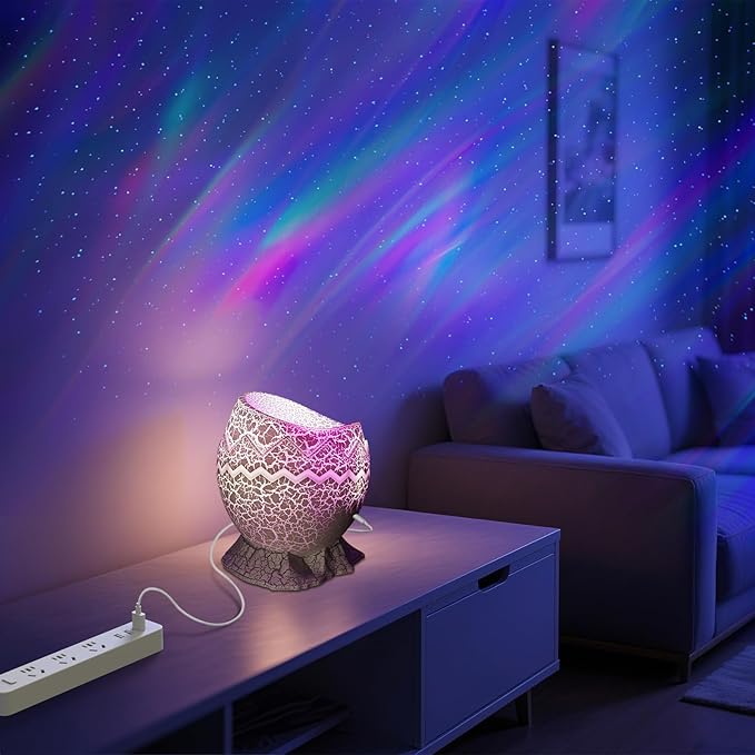 Rossetta Galaxy Projector, Star Projector LED Lights for Bedroom, Outdoor Lighting Projector, Starry Night Light with White Noise and Bluetooth Speaker, Gifts for Kids Adults Christmas, Birthdays