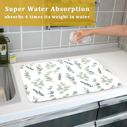 Eucalyptus Leaf Dish Drying Mat