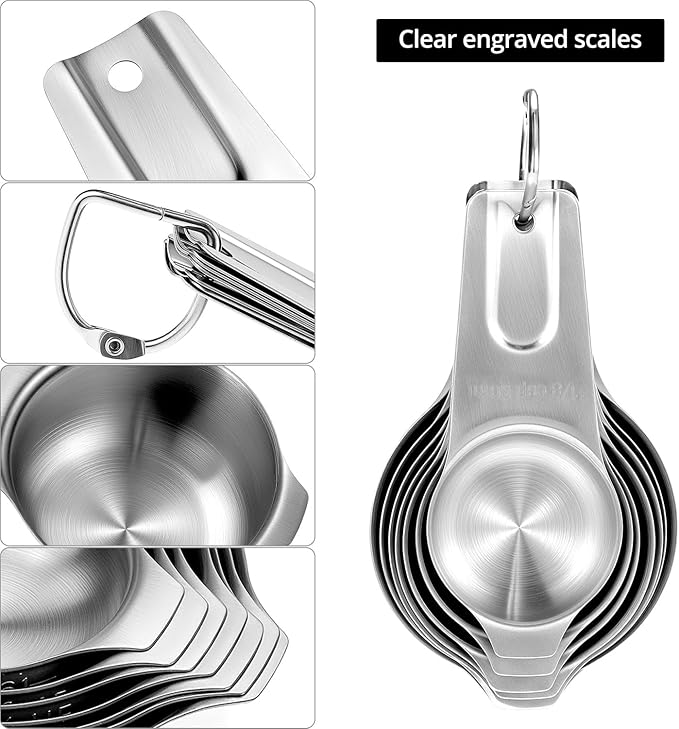 QWORK Stainless Steel Measuring Cups