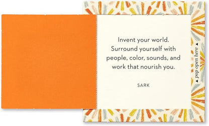 Compendium ThoughtFulls Pop-Open Cards – Live Inspired – 30 Pop-Open Cards, Each with a Different Inspiring Message Inside, 2.25” x 2.25”