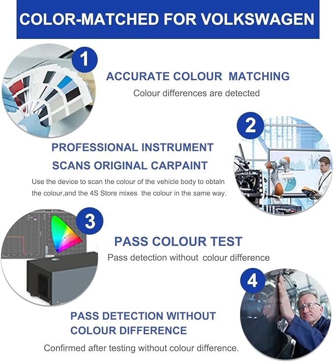 Deep Black Pearl(LC9X/2T) Touch Up Paint for Volkswagen-Exact Match–Chips and Nicks Car Paint Scratch Repair Kit Automotive Paint Pen for Atlas/Beetle/CC/EOS/Golf/GTI/Jetta/Passat/Tiguan