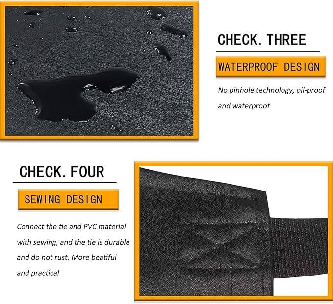 Homsolver 2 Pack Waterproof Rubber Aprons, Heavy Duty Butcher
