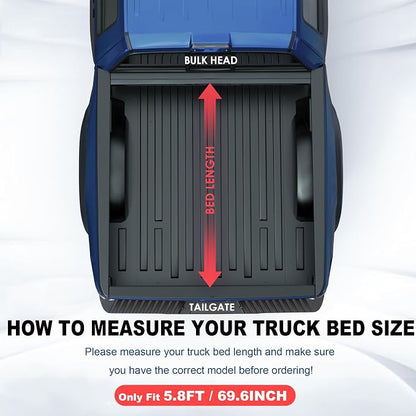 KUIPERAUTO 5.7FT Hard Quad Truck Tonneau Cover Compatible with 2009-2026 Dodge Ram 1500 Inclu. Classic & New Body (w/o Ram Box) 5.7 FT Bed On Top 67.4 inch Aluminum Bed Cover