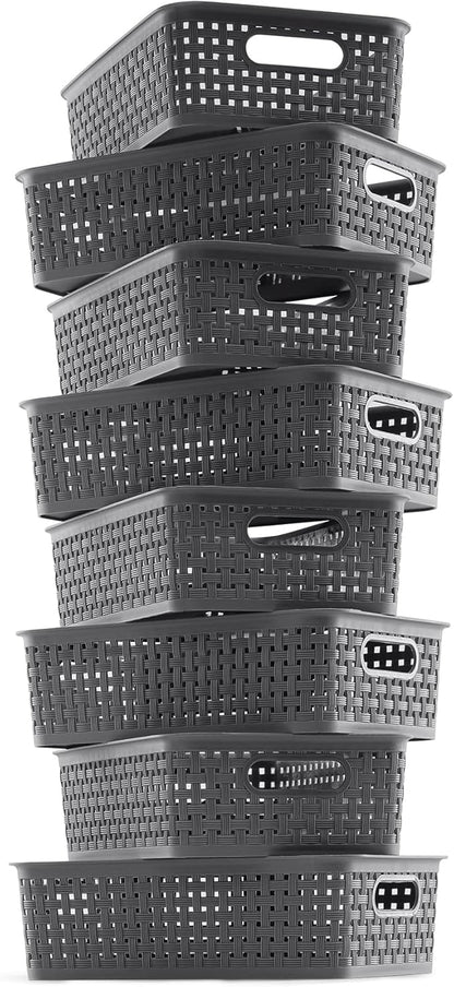 NETANY Plastic Storage Baskets