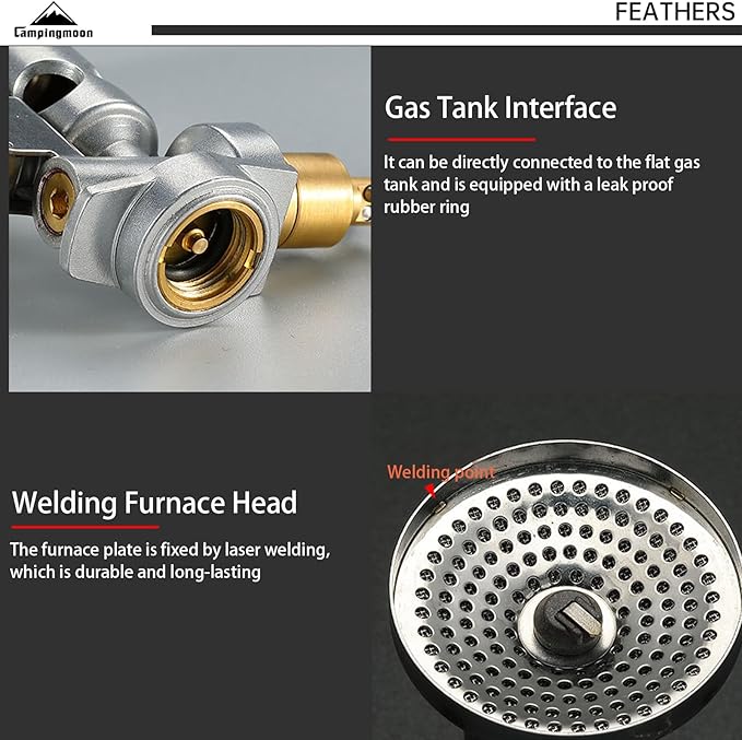 CAMPINGMOON Stove Compact Foldable