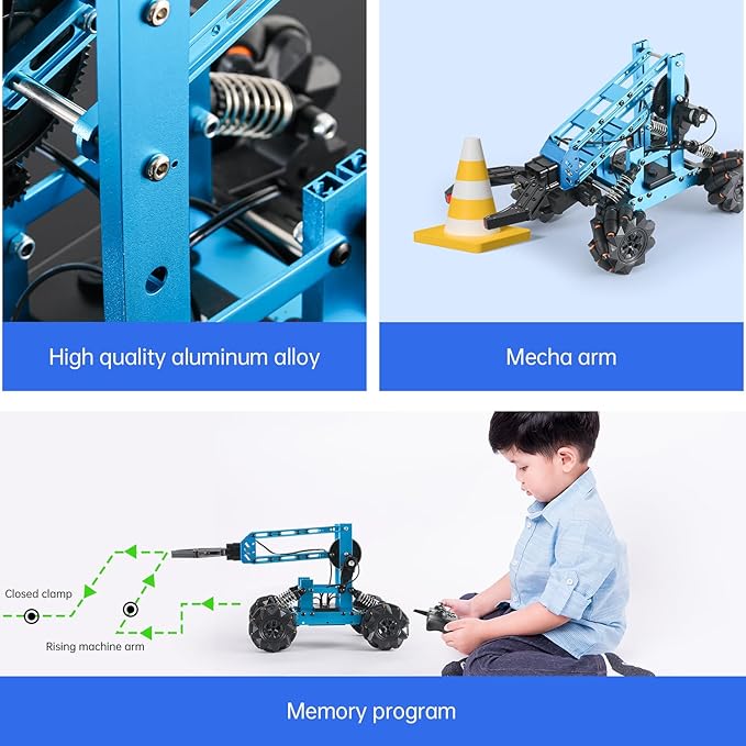 VANLINNY Robot Arm,STEM Project for Boys Age 8-12,Robotic Kit for Aged 12-16,Educational Science Kits for Kids,Building Experiment Robotics Set Project Gifts for 8 9 10 11 12 Years Old Teens.