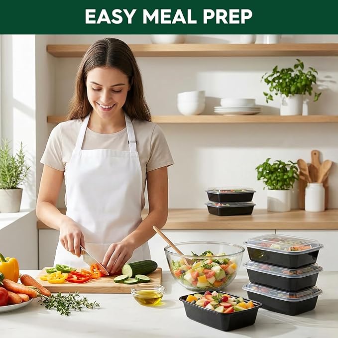Glotoch Meal Prep Containers 32oz 50 Pack