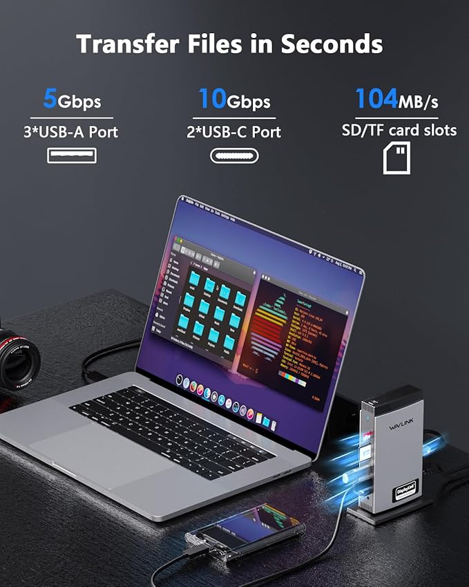 WAVLINK DisplayLink Docking Station 3 Monitors