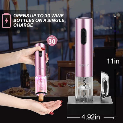 Secura Electric Wine Opener, Automatic Electric Wine Bottle Corkscrew Opener