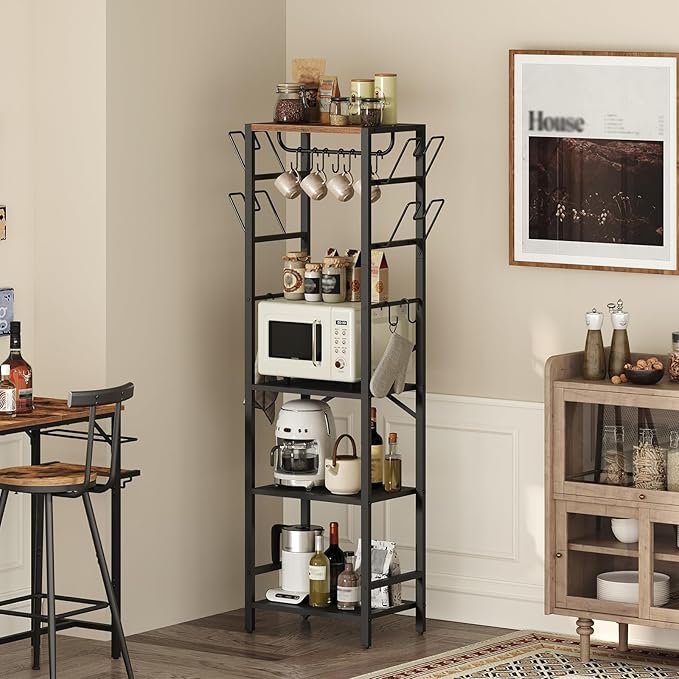 MAHANCRIS 4-Tier Pot Rack, Pots and Pans Organizer