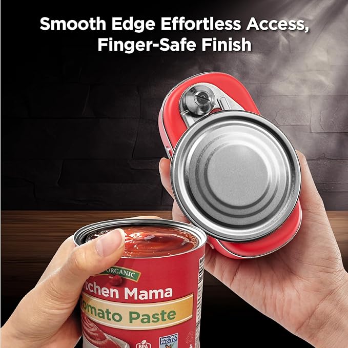 Kitchen Mama Orbit One Rechargeable Electric Can Opener: Hands-free, USB-C