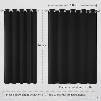 DUALIFE Blackout Room Divider Curtains