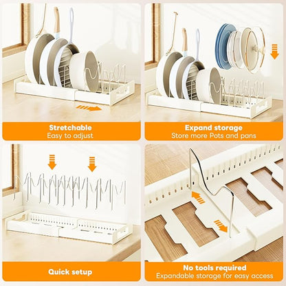 Dayacoco Pots and Pans Organizer Under Cabinet