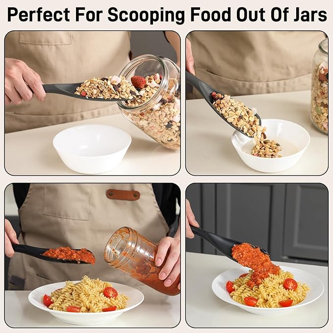 3 PACK Silicone Cooking Spatula Spoons