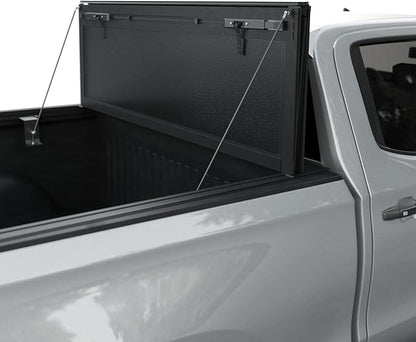 Toptiny Low Profile Flip Up Truck Bed Tonneau Cover Fits 2019-2026 Chevy/GMC Silverado/Sierra 5'8" Bed (69.6")