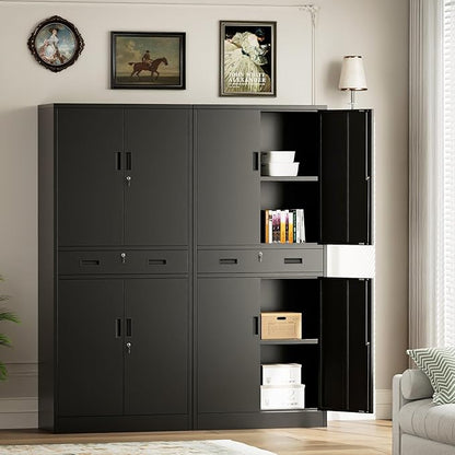Metal Storage Cabinets with 1Drawer, Steel Storage File Cabinet