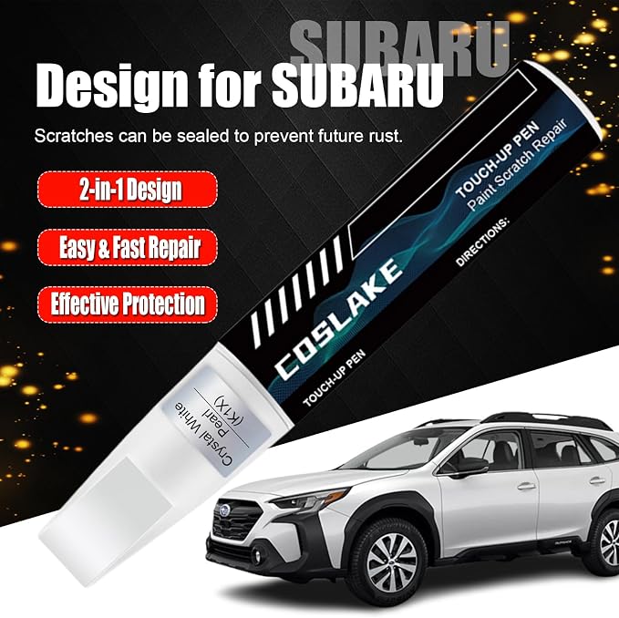Car Touch Up Paint(Autumn Green Metallic(TAP)) for SUBARU, Car Paint Scratch Repair Kit, Quick & Easy Solution to Repair, 2 in 1 Scratch Remover Pen with Color-Matched