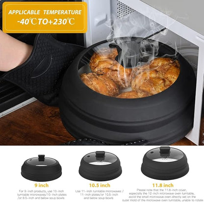 Microwave Splatter Cover Glass Guard Lid