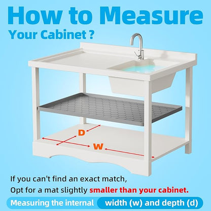 Winisok Silicone Under Sink Mat 31" x 22", kitchen Essentials and Gadgets