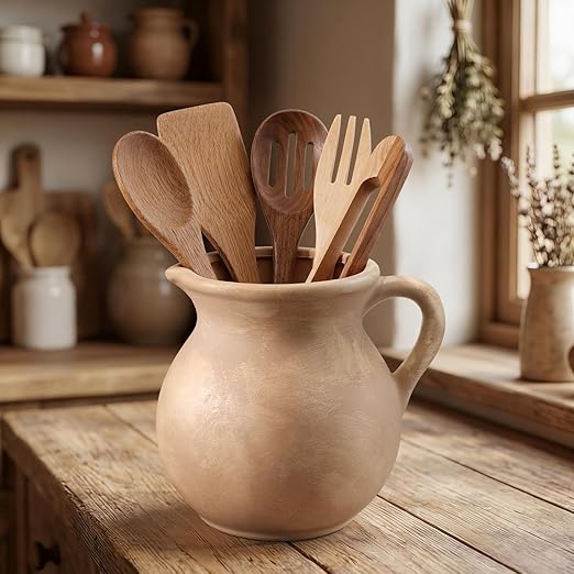 Potchen Rustic Kitchen Utensil Holder